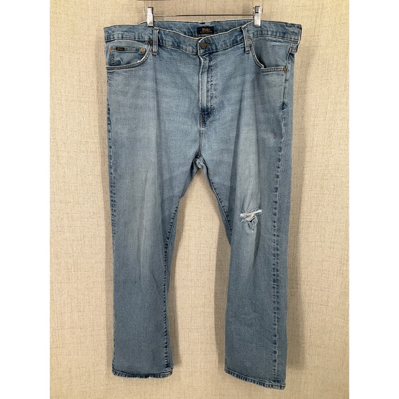 Polo Ralph Lauren Other - Polo Ralph Lauren Jeans Mens 44x30 Blue Cotton Hampton Relaxed Straight Light